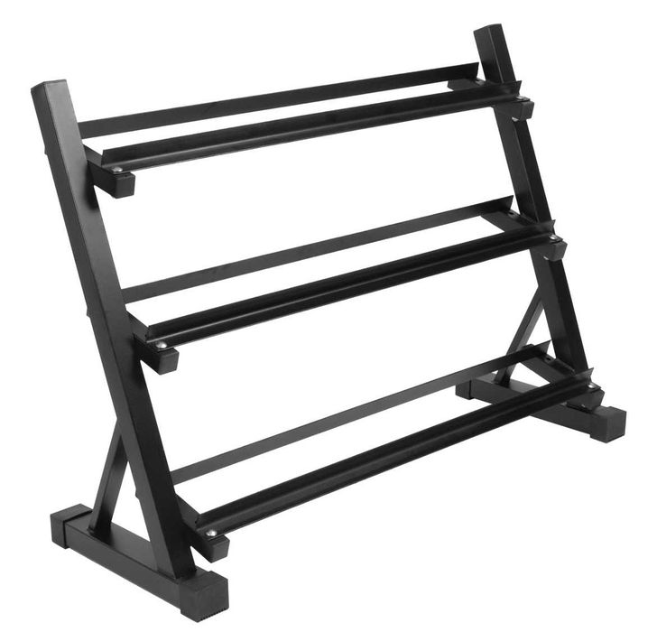 Stojak 3 poziomowy 125cm na hantle HEX itp.