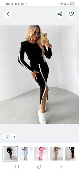 Dwa komplety La Blanche prążek L/XL