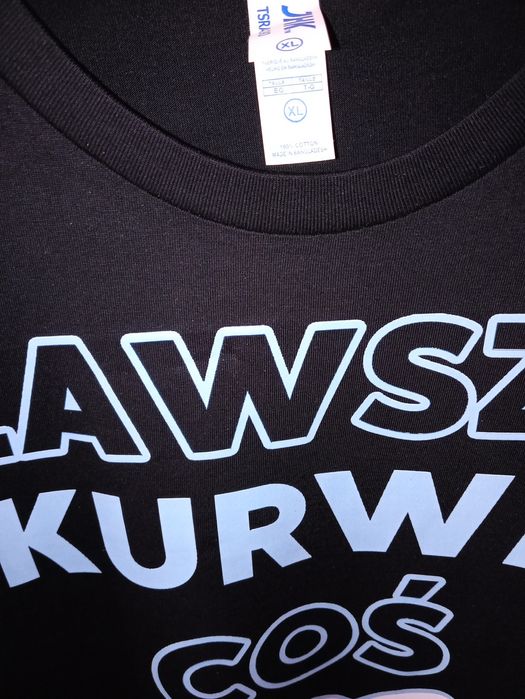 Nowa Koszulka mocny nadruk.