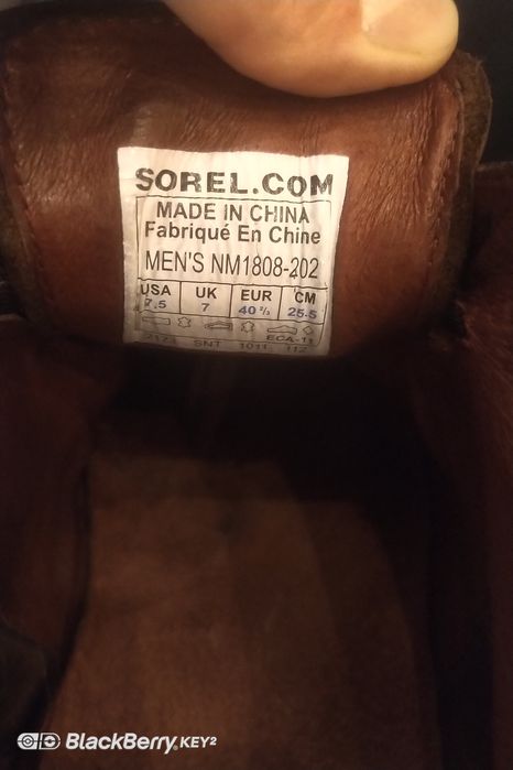 Sorel Brogue Dark Brown - półbuty skórzane meskie brązowe