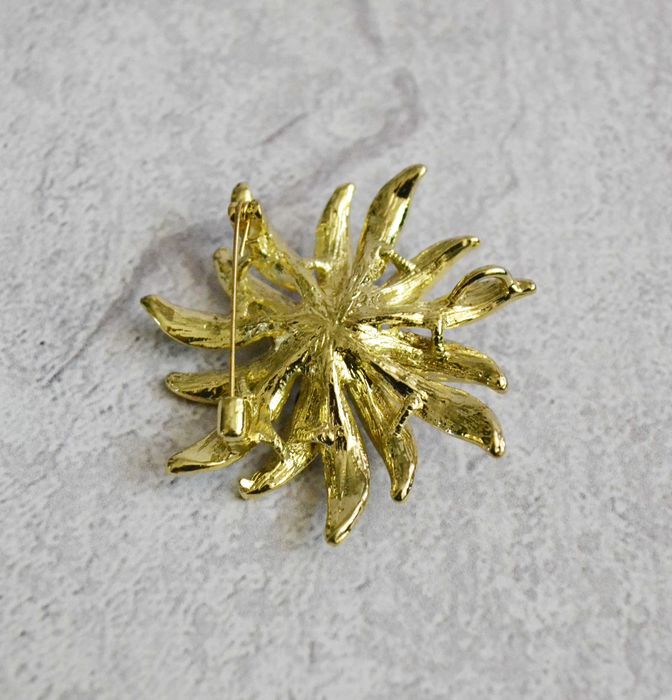 Broszka / zawieszka kwiat multikolor perła