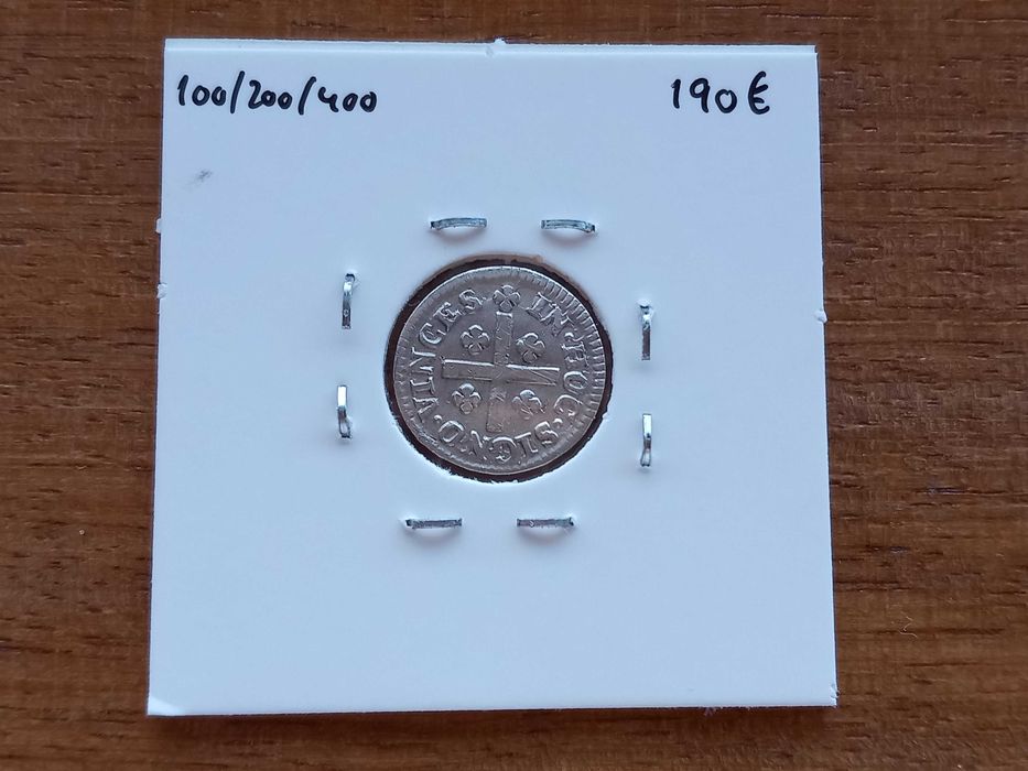 Moeda 1/2 Tostão D. João V, Variante Escassa