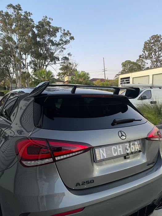 Mercedes W177 Lotka Spoiler A35 A45 Tylną Dokładka Czarny Połysk