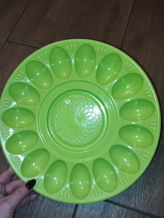 Talerz plastikowy na jajka