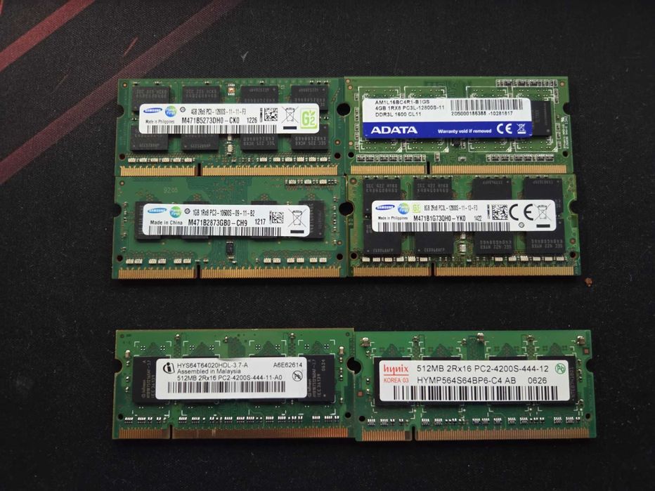 Pamięci RAM do laptopa, DDR2, DDR3L