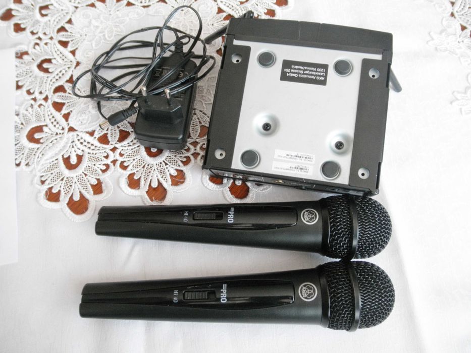 Mikrofony bezprzewodowe AKG WMS 40 MINI 2 DUAL vocal set. Zestaw.