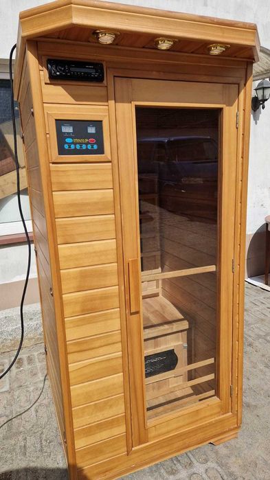 Sauna podczerwień INFRARED red ROT Radio 1400W 220V 230V jonizator