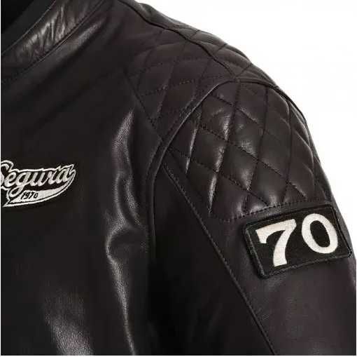 Мотокуртка SEGURA шкіра PATCH black M (Франція)