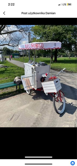 Rower riksza lody
