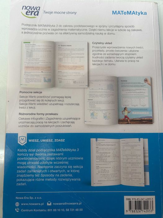 Matematyka 3 zakres podstawowy, nowa era