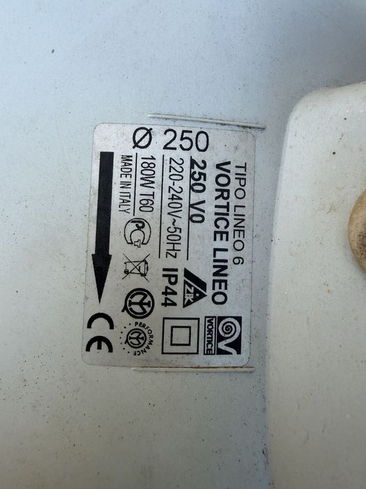 Extrator Vortice lineo 250 v0