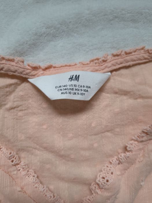 Morelowa bluzeczka H&M 140 cm