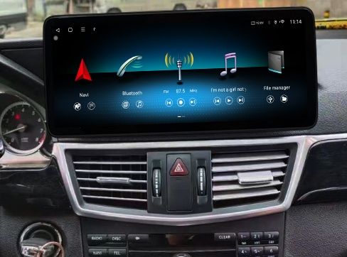 Tela 6/64GB Mercedes W212 Android 14 + GPS + Carplay sem fios.