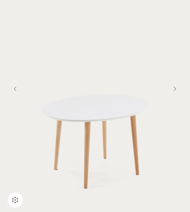 Conjunto Mesa de jantar oval extensivel + 5 cadeiras