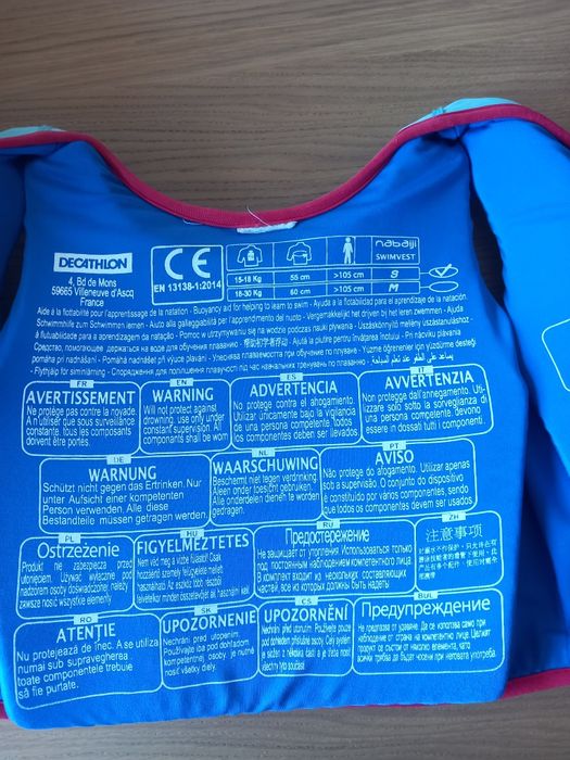 Colete Natação 3 aos 5 anos