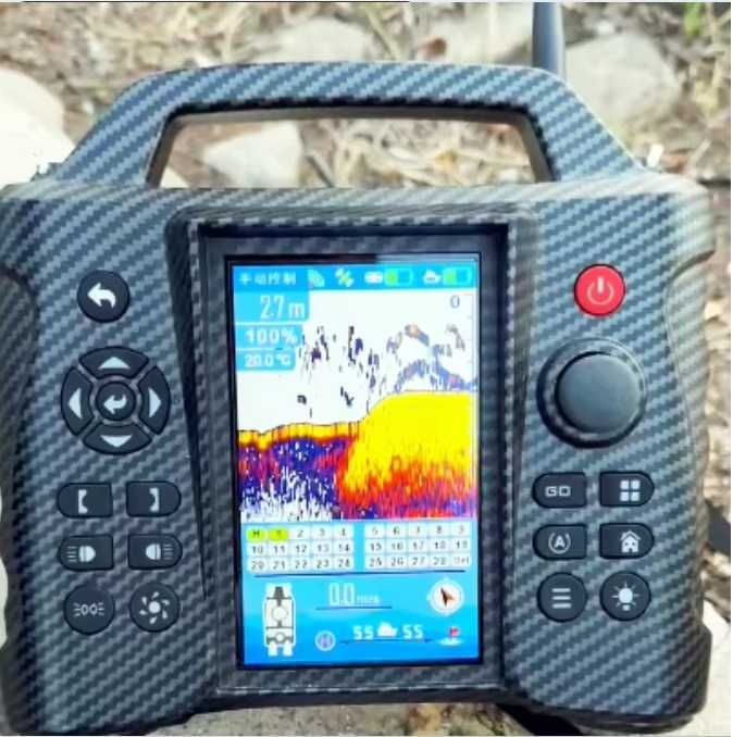 Łódka Zanętowa M60 GPS Echosonda Auto Powrót Akumulator 2x 15,6A
