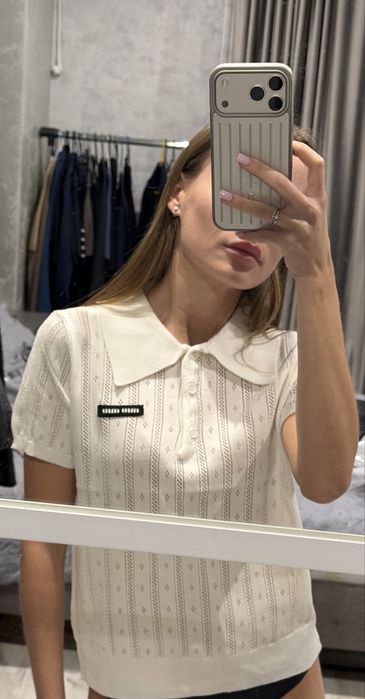 Шикарне ажурне поло Miu Miu нове