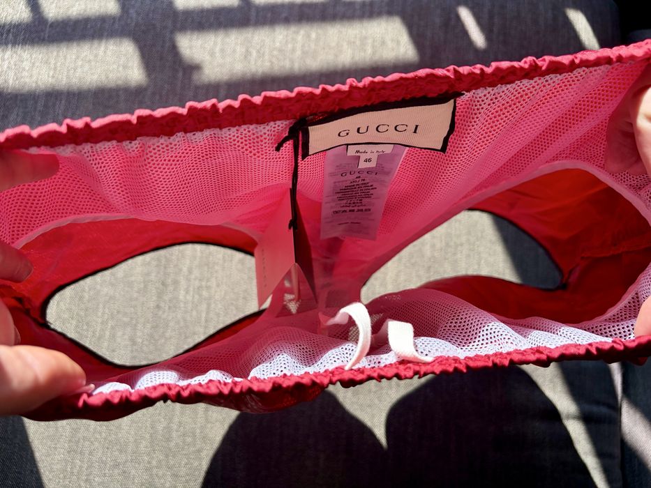 Szorty Gucci Boxer GG Monogram Nylon Bee Patch