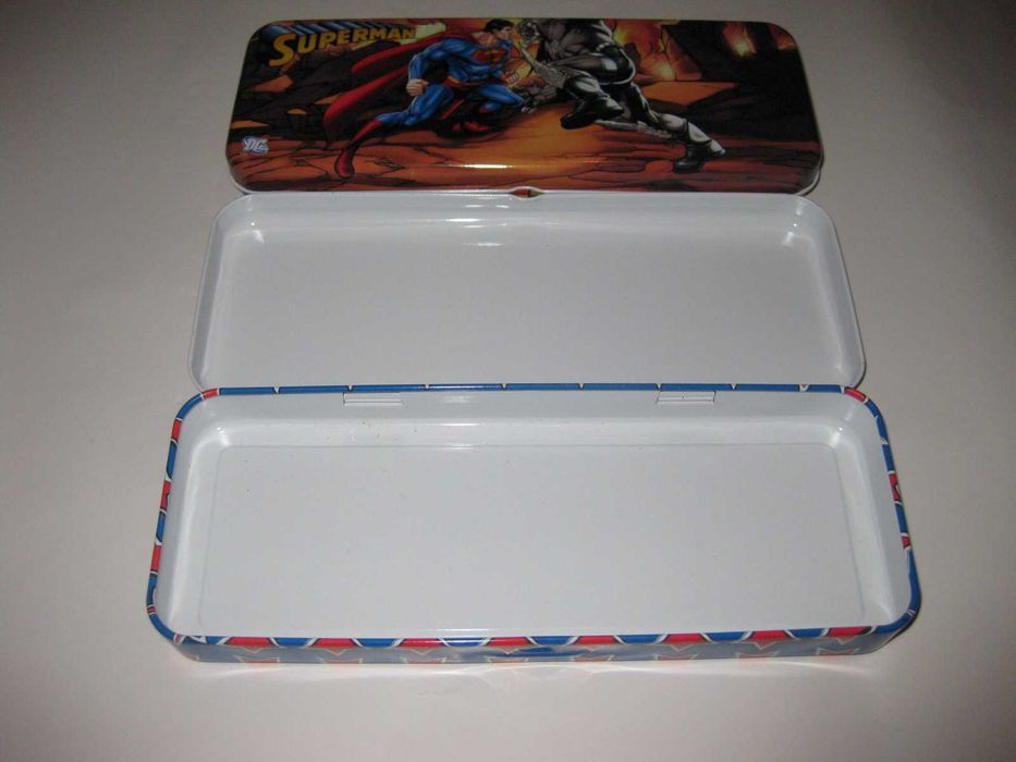 2 Estojos de Metal do "Super Homem" Novos!