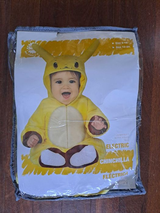 Disfarce Pikachu Pokemon bebé Carnaval