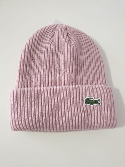 Zimowa Czapka zimowa Różowa Lacoste nowa