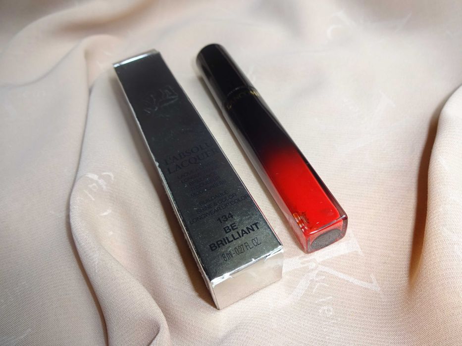 LANCOME 134 be brilliant L'ABSOLU LACQUER błyszczyk do ust pomadka