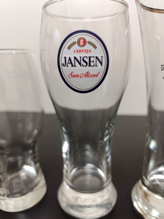 Lote de 6 Copos de Cerveja (Sagres/Super Bock)