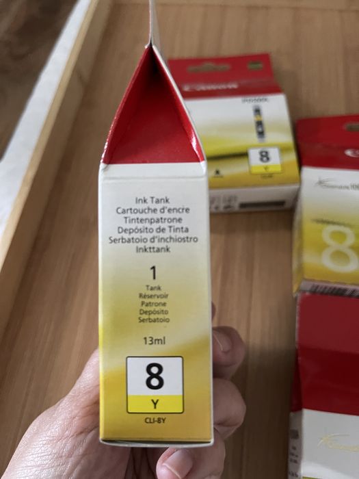 4 oryginalne żółte tusze Canon Pixma. Zapytaj o inne kolory