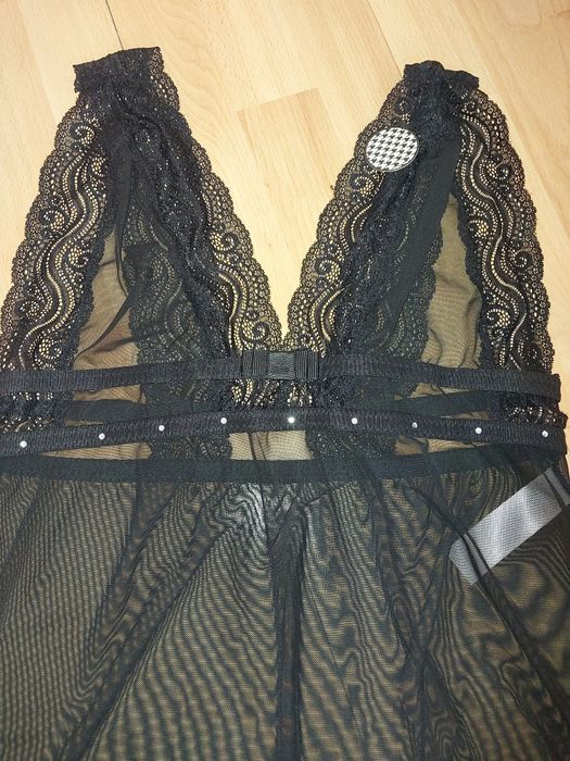 Nowa koszulka nocna zestaw xl  koszulka nocna stringi sexy bielizna