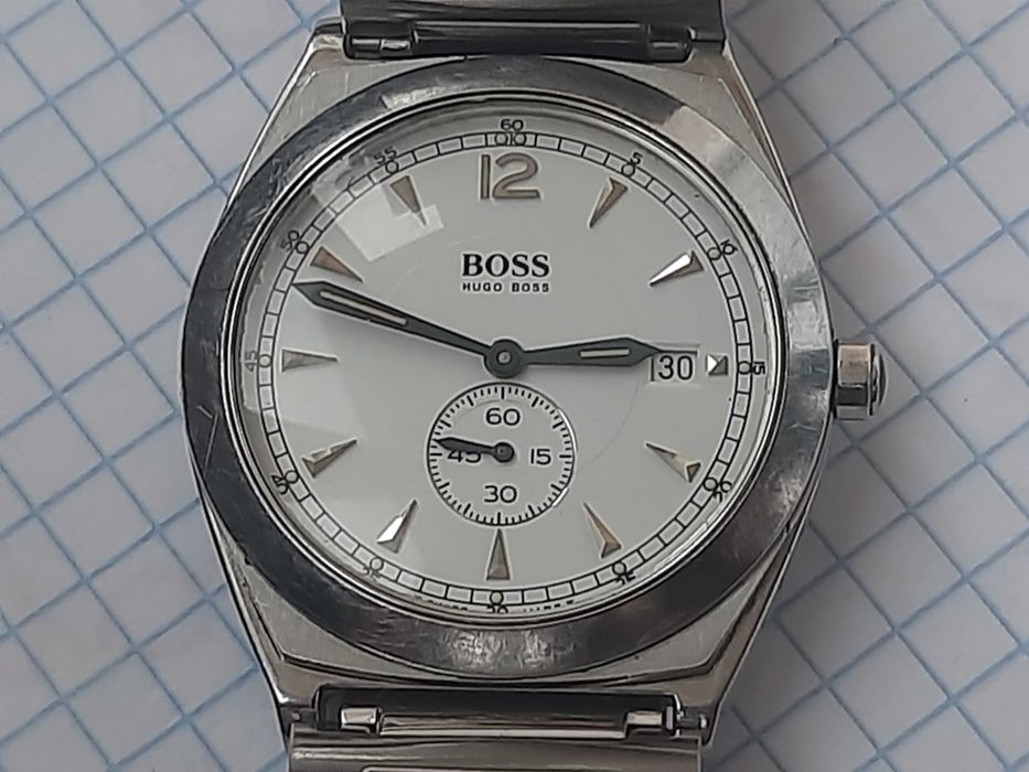 Шикарний чоловічий вінтажний годинник Hugo Boss