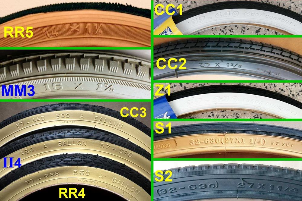 Pneus raros e câmaras de ar de bicicleta