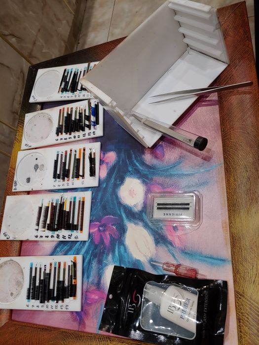 Профессиональный набор органайзер для наращивания ресниц  грн 100(€)