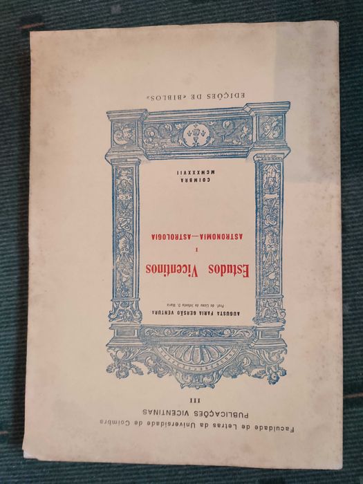 Estudos Vicentinos I - Astronomia-astrologia - 1937