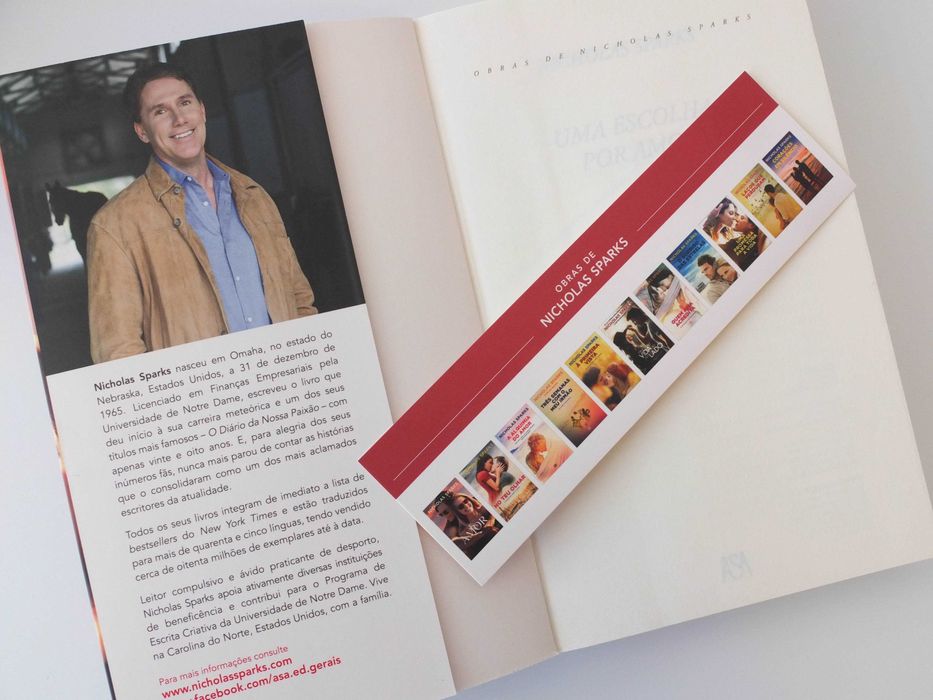 PACK Promocional - 2 Livros NICHOLAS SPARKS - como novos
