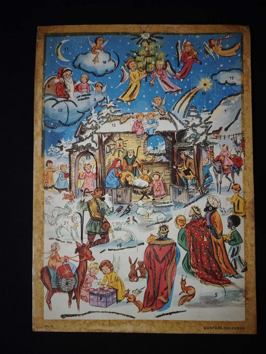 Calendário de Advento Gunther anos 50