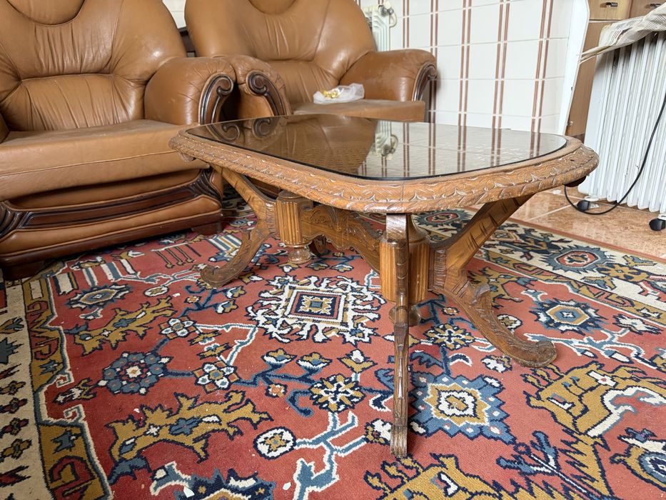 Conjunto 3 sofas com mesa centro