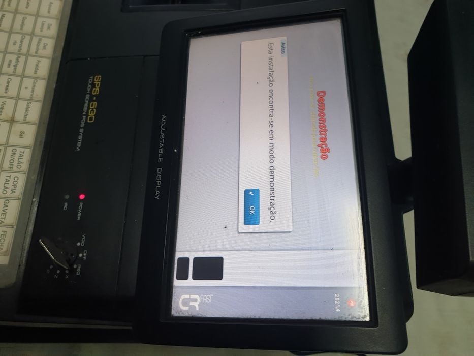 Caixa Registadora Touch POS S4S SPS-530 a Funcionar (Completa