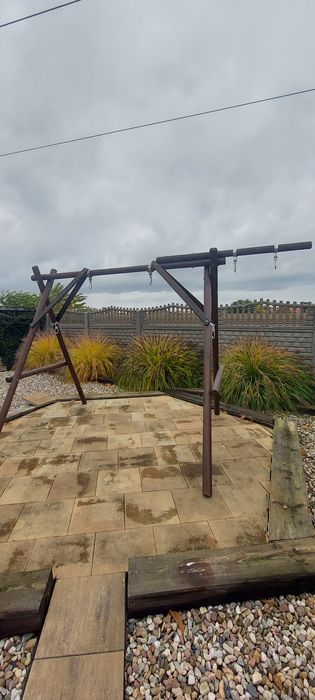 Huśtawka ogrodowa Hamak Kokon stelaż na ogród