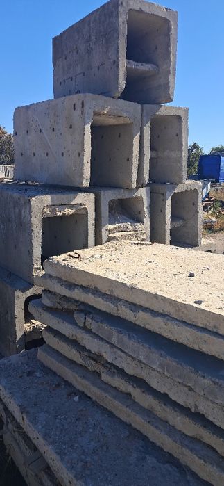 Заборные плиты, бетонный забор  б/у