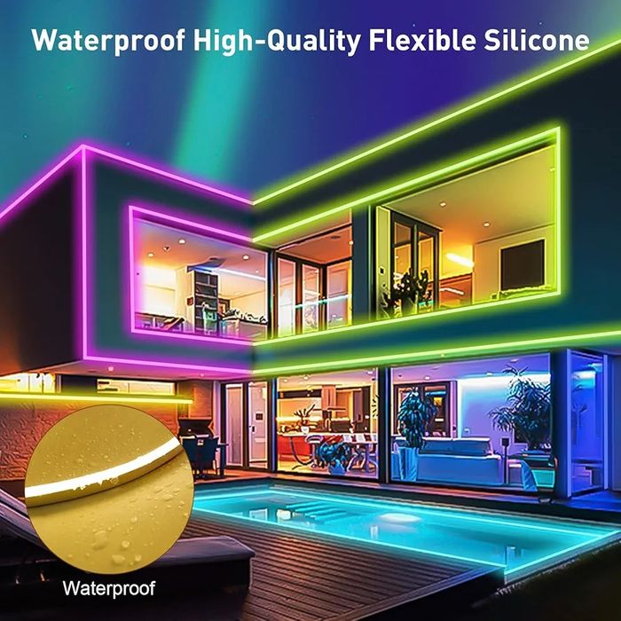 Taśma led neonowa RGB mocniejsza niż inne IP64 5m