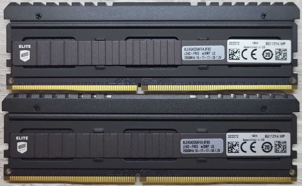 DDR4 8Gb (2 x 4Gb) 2666MHz Crucial Ballistix Elite (BLE4G4D26AFEA.8FBD)