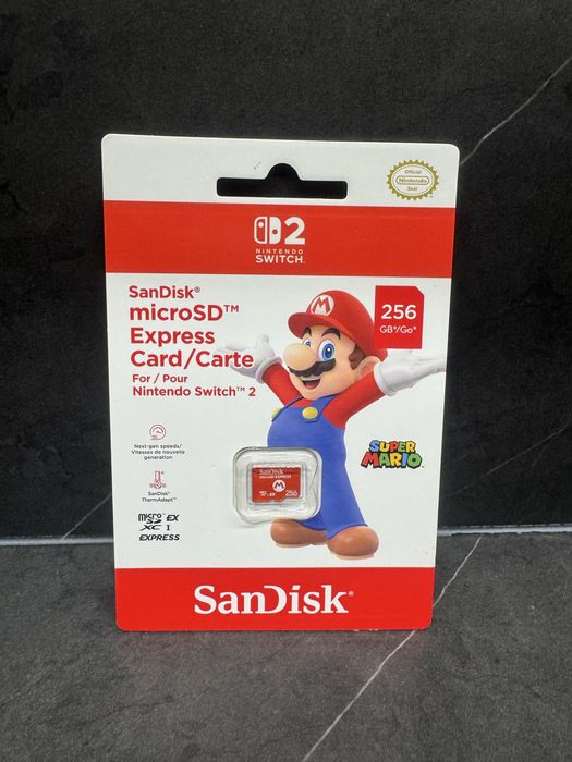 Karta pamięci SanDisk 256GB Nintendo Switch 2 microSDXC Express NOWA