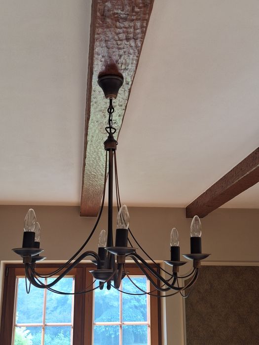 Metalowa lampa sufitowa