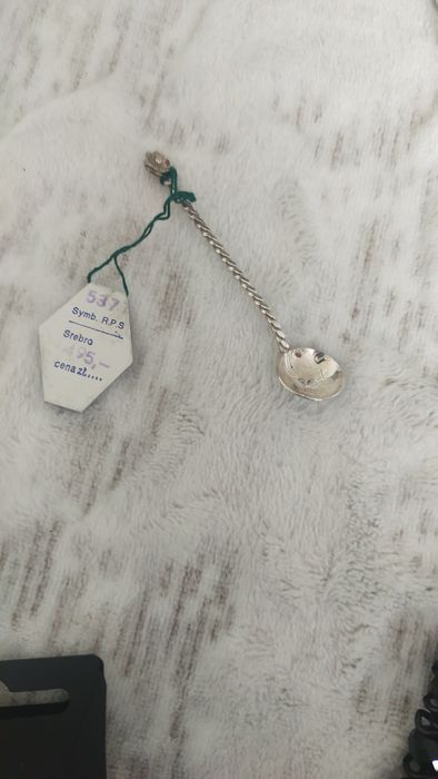 Mała, srebrna łyżeczka do cukru,  nigdy nie użyta, z metką , odbiór