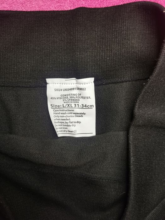 Czarne grube legginsy