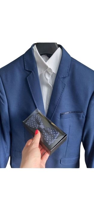 Garnitur niebieski / granat 170/78 plus mucha