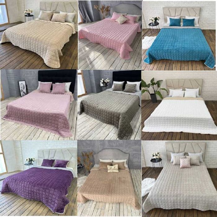 НОВИНКА Покривало Стьобане з ПОДУШКАМИ