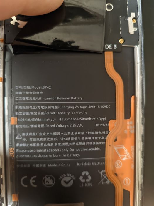Xiaomi Mi 11 Lite 5G – na części / do naprawy, nowa bateria