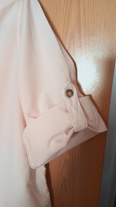 Túnica salmão com gola redonda