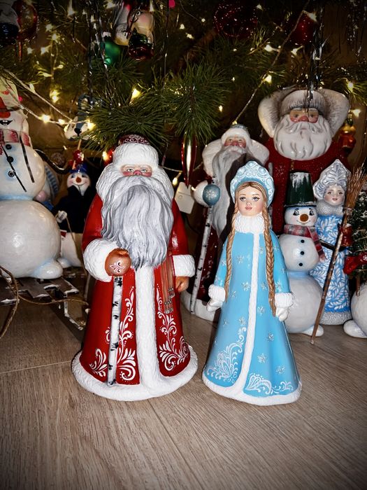 Дед мороз и снегурочка снеговик ссср, елочные игрушки: 850 грн